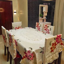 Rose Premium Table Cloth and Chair Cover Set - 6