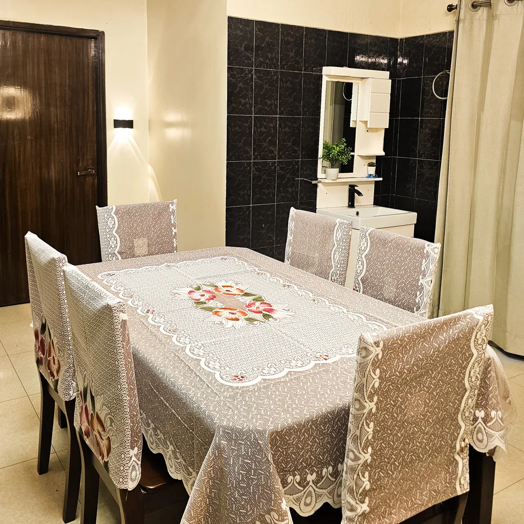 Rose Premium Table Cloth and Chair Cover Set - Image 7