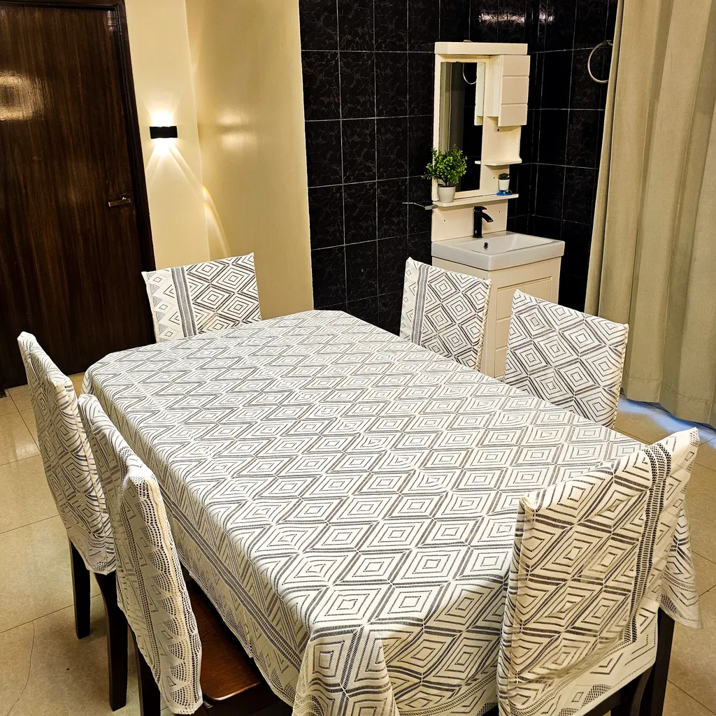 Rose Premium Table Cloth and Chair Cover Set - Image 3