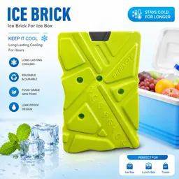 Premium Reusable Ice Brick for Ice Box – Long Lasting Cooling Pack