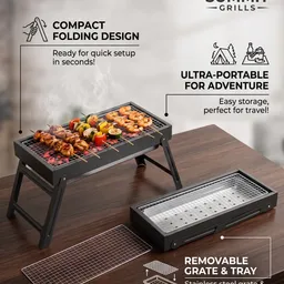 Portable Folding BBQ Grill - 1