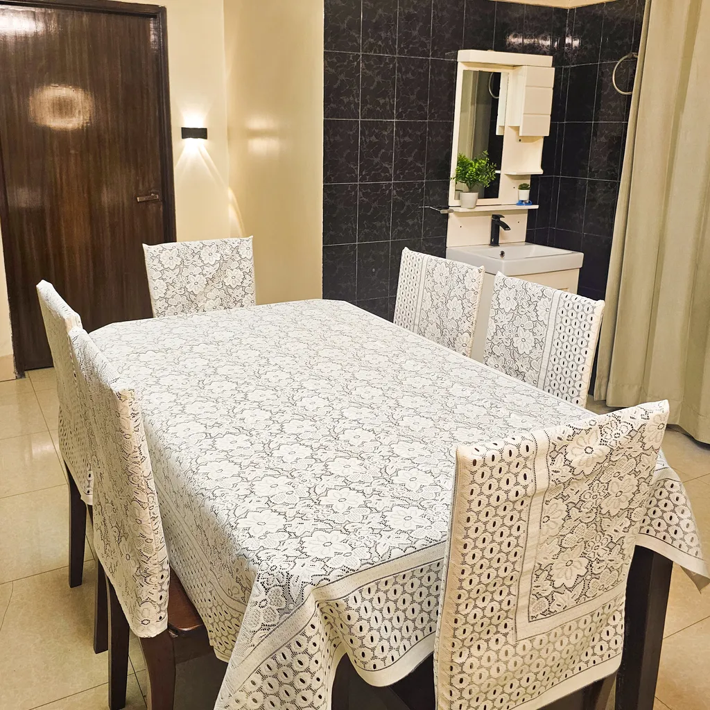 Rose Premium Table Cloth and Chair Cover Set - Image 5